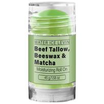 Collagen Infused Matcha Tallow Balm, Beef Tallow & Beeswax Moisturizing Roll On Treatment 45g žalia
