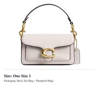 COACH Tabby karvės odos rankinė per petį, viena rankena, mini, moteriška, kreidos balta CN731-B4HA One Size 1 white