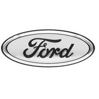 Metalinės priekinės grotelės, galinės bagažinės emblemos lipdukai Ford Focus Mondeo Ranger, 3D automobilio logotipas, ženklelis, vandeniui atsparūs automobilio stiliaus priedai 14.3 x 5.9cm white