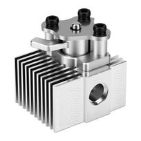 Heatsink Replacement for Anycubic Kobra S1 S1C 3D Printer Aluminum Alloy Heat Dissipation Block gray