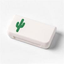 Nešiojamos mini tablečių dėžutės vaistų dėžutės 3 grotelės Kelionės namo Medicininių vaistų tabletė, tuščia talpykla cactus