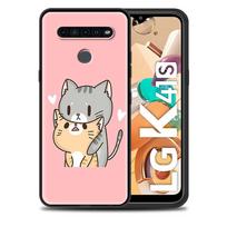 Cat Cute Kitten minkštas dėklas, skirtas LG K41s K61 G6 K40s K40 K50s G7 G8 ThinQ Q70 Q51 Q60 Q61 K42 K51s K52 K62 K71 silikoninis dangtelis LG Q60