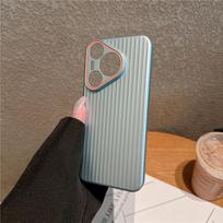 Huawei Pura 70 Pro Plus Ultra gofruoto grūdo dengimas metalizuotais dažais, atsparus pirštų atspaudams, smūgiams, neslystantis galinio dangtelio dėklas-apvalkalas Pura 70 Ultra šviesiai žalios spalvos