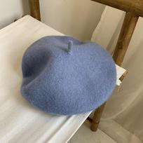 Beret Female British Vintage Japanese Wool Painter Hat Ladies Bud Hat Versatile Trend dangaus mėlyna spalva