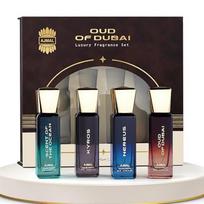 Oud of Dubai Unisex Perfume Gift Set – 4 x 20ML EDP | Kyros, Scent of the Ocean, Nereus | Long-Lasting Luxury Fragrance for Men & Women 80 ML gray