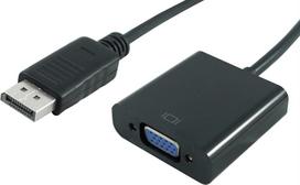 Secomp DisplayPort į VGA adapterio kabelis, DP kištukas – VGA lizdas (11.55.3201)