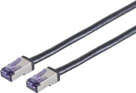Shiverpeaks Cat6a S/FTP komutacinis kabelis RJ45, 0,5 m, juodas