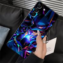 Šaunus Pokemon Pikachu dėklas Samsung Galaxy A05 A16 A40 A12 A17 A15 A50 A06 A70 A13 A20 A04 Telefonui Galaxy A12 blue