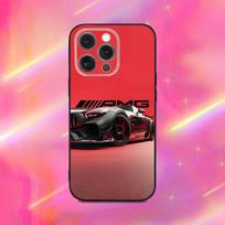 A-AMG Car Phone Case For iPhone 16,15,14,13,12,11,Pro,Max,Plus,X,XS,XR,SE,8,7,Mini,Soft M-Mer-ce-deses Silicone Black Case iPhone12PRO red
