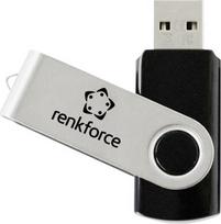 Renkforce RF-USBS-190 2GB USB 2.0 atmintukas, juodas/sidabrinis (RF-7557594)