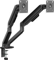 Secomp STANDARD dviejų monitorių laikiklis, mechaninė spyruoklė, 17–32 inch, maks. 2 × 10 kg, juodas (11.55.0001)