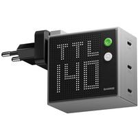 SHARGE Pixel 140 GaN įkroviklis, 140W, 3x USB-C, taškinės matricos ekranas - pilkas