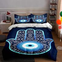 Hand-eye motif. Bedding Duvet cover sets Duvet covers Pillowcases gifts (1 * Duvet Cover 2 * Pillowcases, without duvet insert) 135x200cm white