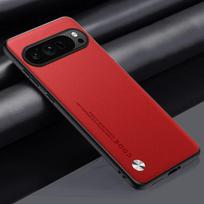 Luxury Leather Phone Case for Google Pixel 10A 10 XL 9A 9 Pro XL 8Pro 7 6 Pro 8A 7A 5A 4XL Plain Skin Shockproof Soft Back Cover Pixel 10 XL raudona