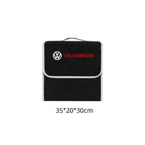 Car sticker For VW Golf 5 4 6 GTI Jetta Scirocco Touran Polo Trunk Storage Box Foldable Felt Organizer Stowing Tidying Box NG5 white