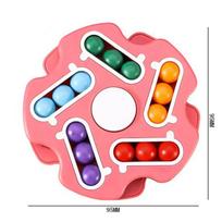 Toys Fidget Spinner Magic Bean Rotating Brain Teaser Education Puzzle Anxiety Stress Relief Gifts For Teenager Boys Girls mėlyna
