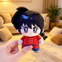 Ranma Nibun-No-Ichi Ranma 10Cm Anime Figures Plush Dress-Up Cotton Doll Toys For Kids Plushies Cosplay Decor Cute Birthday Gifts 10cm black