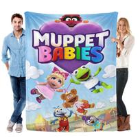 Muppet kūdikiai Antklodė Minkšta Lovos Sofos Sofa Mėtomas Jaukus Lengvas Gimtadienio Dovana 75cm*90cm gray