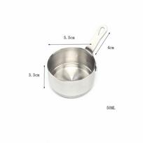 Nerūdijančio plieno padažo dubuo Vakarų kepsnių padažo patiekalas Pomidorų padažo dubuo su rankena virtuvės puodas Small Saucepan 50ml