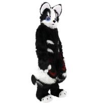 Fursuit baigtas šuns kostiumas Fursuit kostiumas komiksų paroda COSPLAY kostiumas Furui dėvimas Black set black