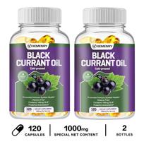XEMENRY Black Currant Seed Oil Softgels 120 Count — Cold Pressed 1000mg with 140mg GLA 120*2