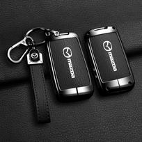 Automobilio rakto dangtelis dėklas laikiklis korpusas apsauga pultelis Mazda 3 Alexa CX30 CX-4 CX5 CX-5 CX8 CX-8 CX-30 CX9 CX-9 raktų pakabuko aksesuarai black