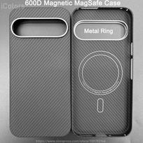 Magnetic Case For Google Pixel 9 10 Pro XL Genuine Carbon Fabric Aramid Fiber Case Ultra-thin Lightweight Magnetic Cover Google Pixel 10 Pro gray