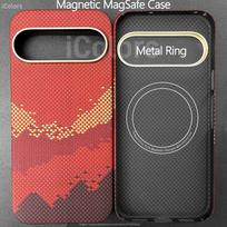 Magnetic Case For Google Pixel 9 10 Pro XL Genuine Carbon Fabric Aramid Fiber Case Ultra-thin Lightweight Magnetic Cover Google Pixel 10 Pro
