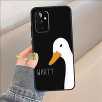 Animacinis mielas žąsiuko dėklas, skirtas Samsung Galaxy A54 A14 A36 A16 A33 A56 A26 A15 A55 A53 A35 A22 A32 A52 A34 A05 A06 For Samsung A13 4G white