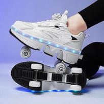 2025 New Roller Skates Students Outdoor Wheel Shoes Multi-functional Sports Shoes 33-43 Size High Quality Roller Skates 43 balta