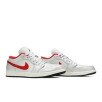 Air Jordan 1 Low Night Track DA4668-001 EU 44 raudona/metalo sidabro spalvos