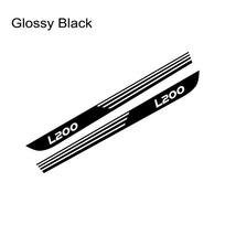 Car Stickers For Mitsubishi Triton L200 Barbarian Truck Graphics Stirpes Kit Styling Decor Decal Pickup Vinyl Auto Decoration Matt Black gray