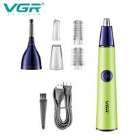 VGR 2-in-1 Mini Hair Trimmer Private Area Hair Removal Device Nose Hair Trimming Machine, Home Hair Removal Set Portable Eyebrow Trimmer Unisex V-627 žalia