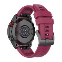 QuickFit 22mm 26mm Silicone Strap for Garmin Tactix 8 Fenix E 8 7X 7 6 6X/Epix Pro Gen 2 51mm 47mm/Enduro 3 Comfortable Correa Garmin Fenix 8 43mm vyno raudonos spalvos