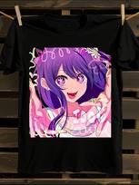 Ai Hoshino Oshi No Ko Anime Tshirt Anime Graphic Tshirt S purple