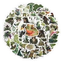 67 Fantasy Retro Forest Witchcraft Stickers for Planner, Notebook, or Refrigerator Decoration No beige