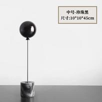 Balloon Sculpture Natural Marble Base Metal Ornaments Living Room Statue Home Accessories Ornaments Crafts Ornaments Small Model