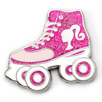 Barbie Roller Skate Pin Badge pink