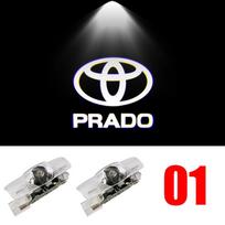 Automobilio LED Durų Įspėjamoji Lemputė Lazerinis Projektorius Šešėlio Šviesa Sveikinimo Logotipo Lempa Toyota Corolla RAV4 Camry Yaris C-HR Prius GT9