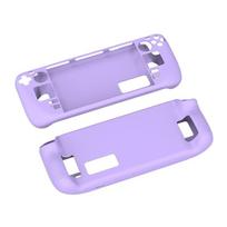 Full Protective Silicone Case for Steam Deck OLED, All-Round Shockproof Anti-Drop Cover, Non-Slip Soft TPU Bumper SteamDeck or OLED violetinė