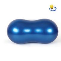 Thickened Pilates Yoga Ball 45*90CM Yoga Fitness Ball Balance Sports Peanut Ball  Strength Training mėlyna