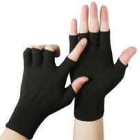 Šiltos pirštinės be pirštų lietimui jautriems ekranams vyrams ir moterims - Elastingos, patogios ir apsaugančios pakuotėms ir rūšiavimui. Black Five Fingers, 10 pairs black