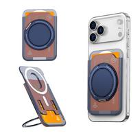 For Magsafe Wallet Slot Card Holder Magnet Magnetic Stand For 17 16 15 14 Pro Max or Samsung S26 S25 S24 Phone Accessory gray