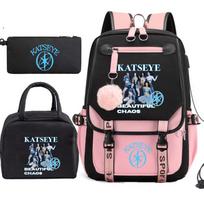 Katseye Idol Prekių Rinkinys Studentų Kuprinė Termo Pietų Krepšys Pieštukinė Rinkinys 60707