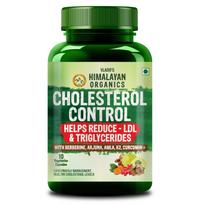 Vlado's Himalayan Organics Cholesterol Control Supplement | Berberine, Arjuna, Amla & Curcumin | Supports Healthy Cholesterol, LDL HDL Balance &