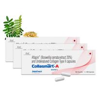 Collasmart-A UC-II Undenatured Type 2 Collagen with Plant Extract - Aflapin (Boswellia Serrata)|30 Mini Capsules (Pack of 3) | 20mg Advanced Hea