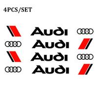 4 vnt. Kūrybiški automobilio logotipo lipdukai Durų rankenėlių lipdukas Kėbulo Galinio vaizdo veidrodėlio lipdukai Audi A4 B6 B8 B7 A6 C5 C6 C7 A3 A5 Q3 Q5 Q7 black