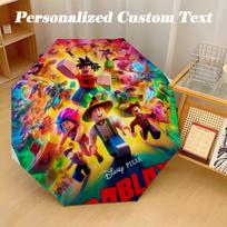 8 šonkaulių automatinis skėtis, Roblox dizaino sulankstomas skėtis apsaugai nuo saulės ir lietaus, kelionėms Three-fold umbrella yellow