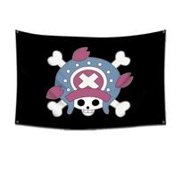 Anime One Piece Jolly Roger Sienos Dekoracija Vėliava Tapyba Žaislas Animacinis Luffy Zoro Šiaudų Kepurė Pirato Kaukolės Vėliava Berniukų Festivalio Dovana 60x90cm