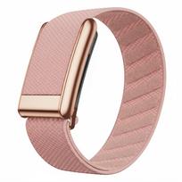 SuperKnit Sport Wristband Compatible for Whoop 5.0 Bands One Peak and Life Breathable Nylon Adjustable Strap For Whoop 5.0 MG rožinė